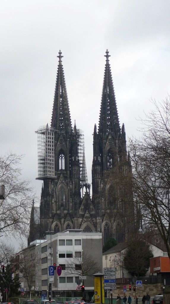 Kölner Dom mit Baugerust - Cologne Cathedral under construction - Katerdra w budowie - photo by Marek Seyda