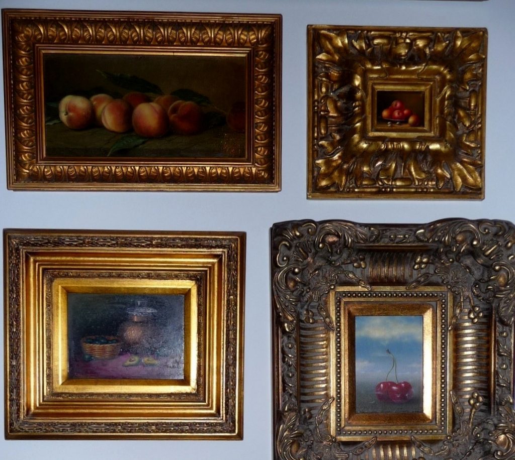 Antique oil paintings - collection and photo by Marek Seyda